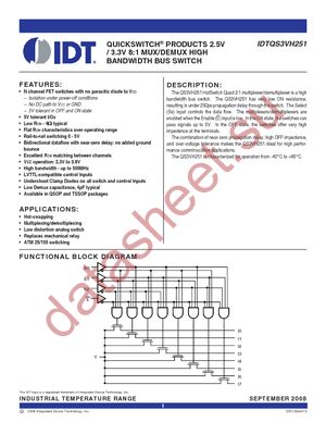 QS3VH251PAG datasheet  